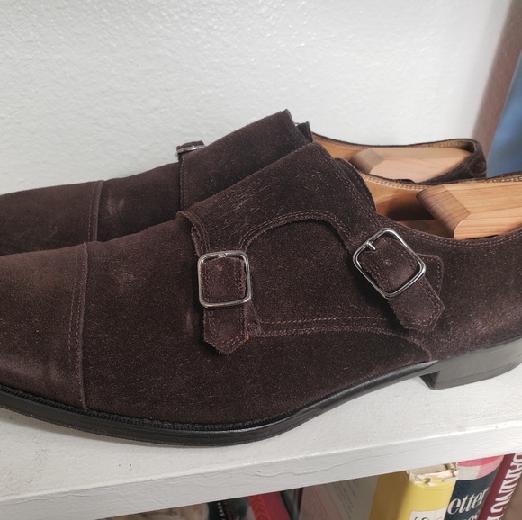 Brown Suede (11.5) Double Monk Strap by Suitsupply - Picture 7 of 8